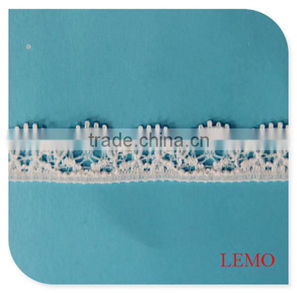 white elastic lace trim,tricot lace fabric, chemical lace