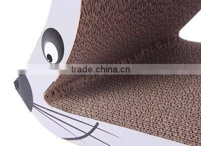 Mouse shaped premium cat scratcher tow in one lounge bed