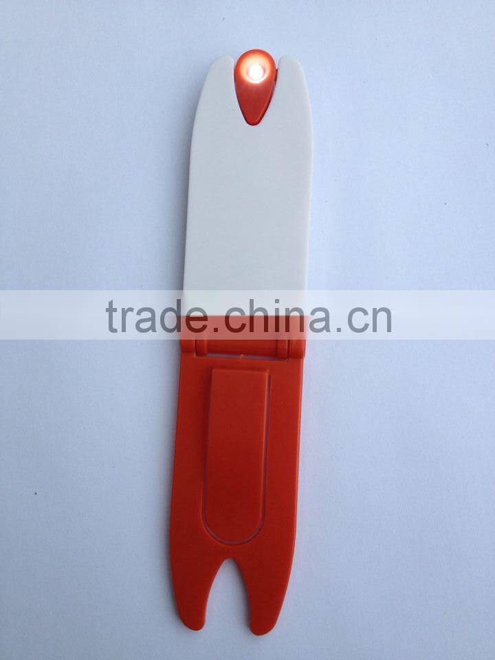 GS-4034 2015 best sell 1led plastic mini clip reading led book light