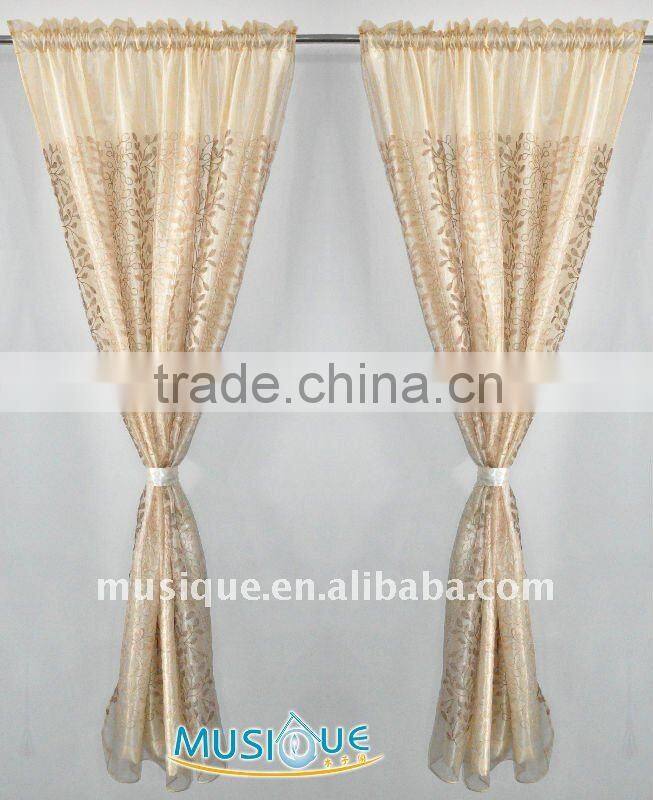 Curtain embrodiery design