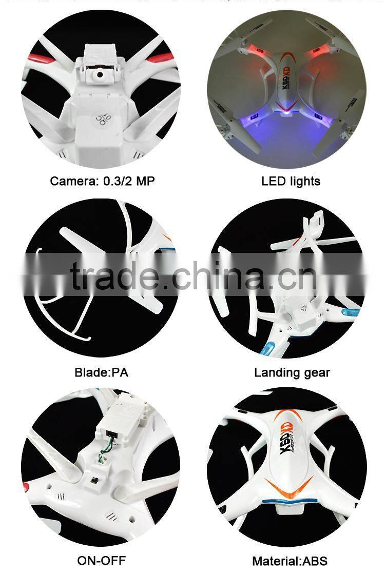 Headless mode 2.4G rc quadcopter parrot drone 2.0 with camera