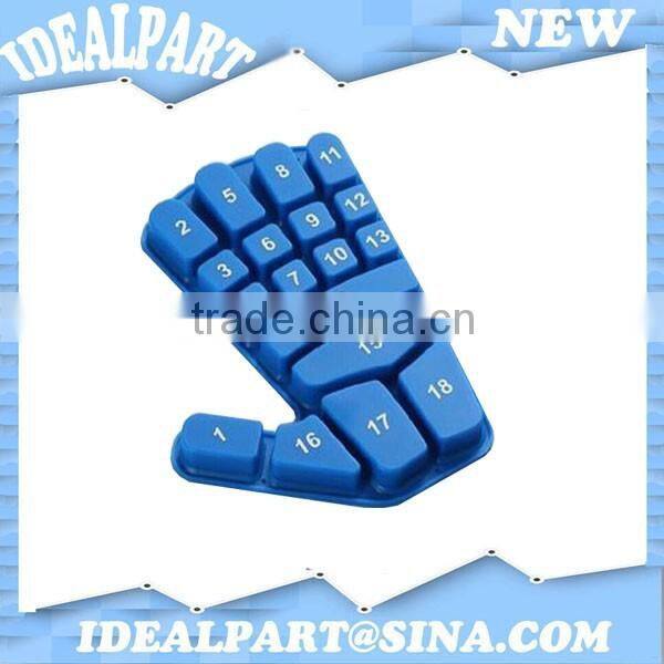 Pure white Silicone lock and unlock button