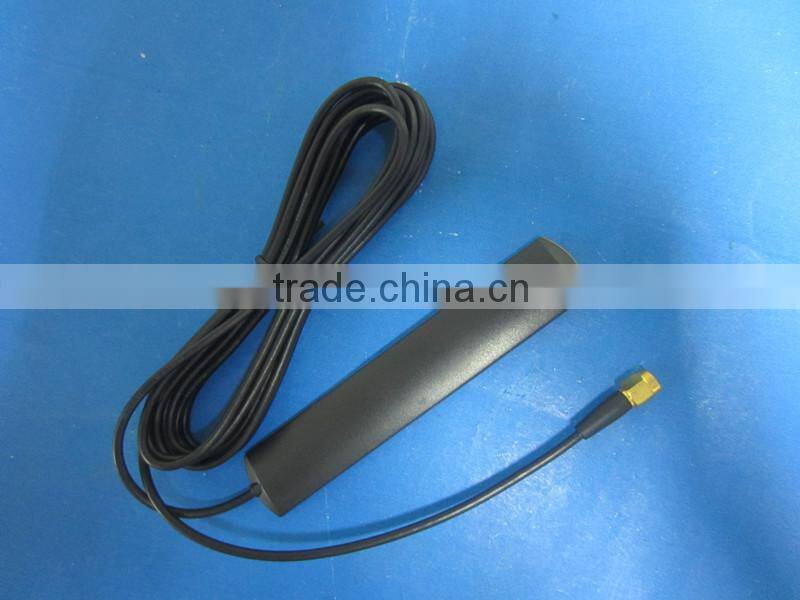 Antenna 433MHz 3dbi GSM GPRS SMA male plug patch antenna 3M RG174 cable UHF VHF FPV