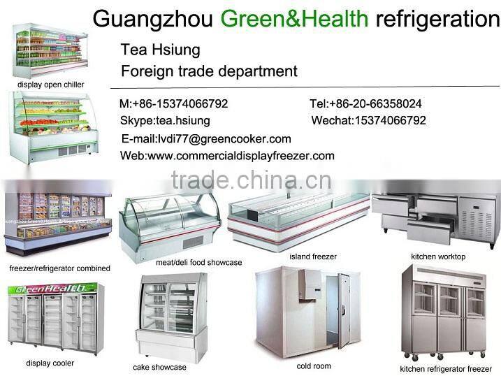 Bakery marble base sandwich/cake showcase refrigerator CE approvel