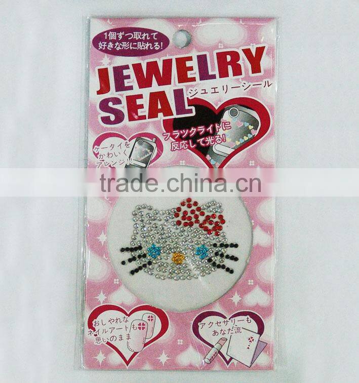 2015 hot sale different kinds of cell phone 3D diamond crystal sticker