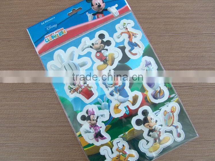 kids cute cartoon 3d pvc sticker,pvc sticker paper,3d pvc floor sticker