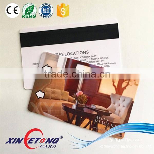 Hico Magnetic Stripe ISO Size PVC Business Card for Hotel