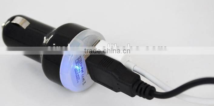 2015 new patented products mini dual usb car charger DC5V3.1A output charger for smartphone