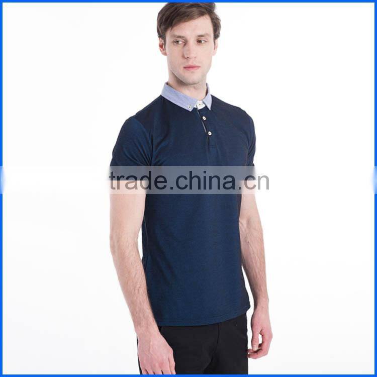 Newest design stand collar polo shirt and button up polo shirts or cheap plain tshirts accept OEM service