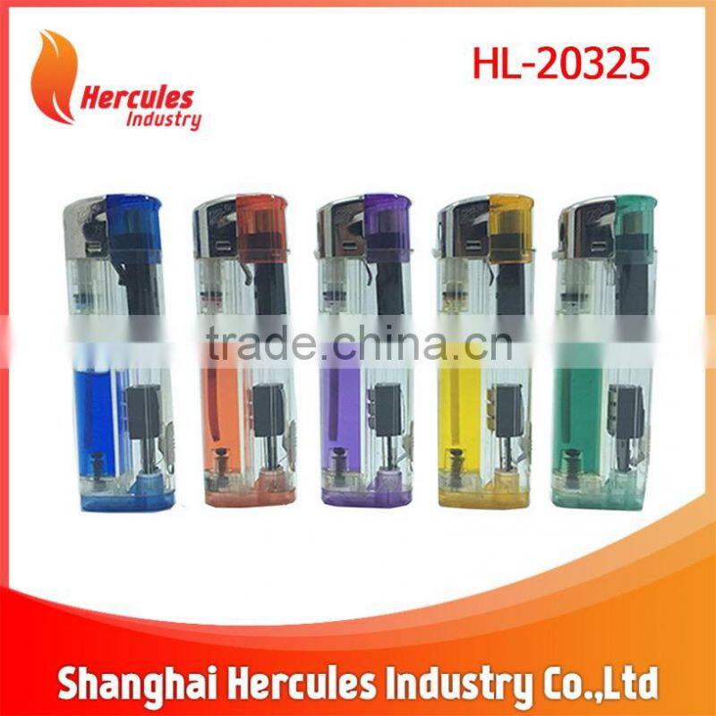 Plastic refill butane gas cigarette lighter HL-20325