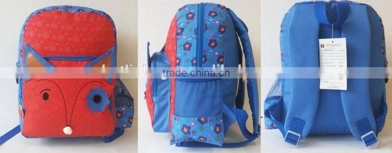kid bag, fox backpack, animal backpack