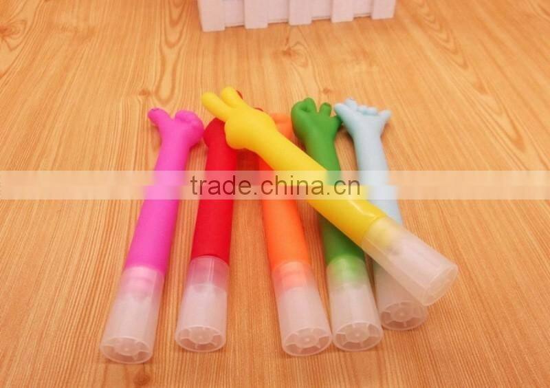 Novelty gesture ball point pen colorful gift school stationery pens