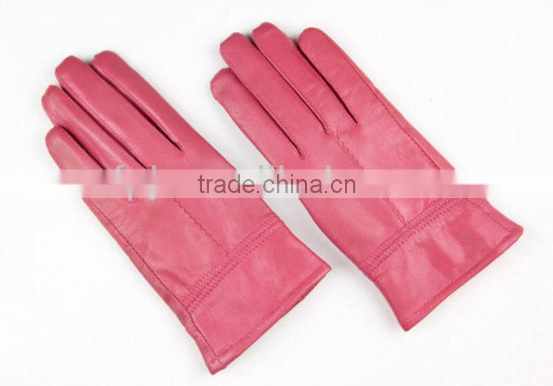 leather glove in european size