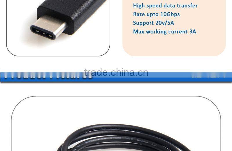 Vision 2016 new product USB 3.1 data cable with type-C connector