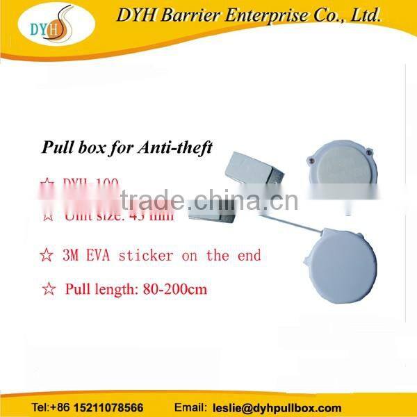Anti-Shoplifting anti-theft retractable Pull Box for securing and organizing products on a shop display