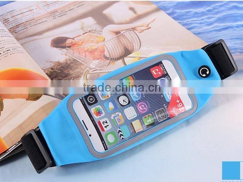 Multifunctional waterproof waist belt bag capable of touch screen belt bag