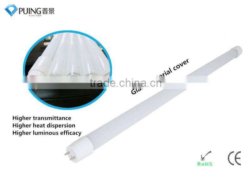 Hot sell 18w 4ft glass cover 360 degree led tube light CE ROHS approved