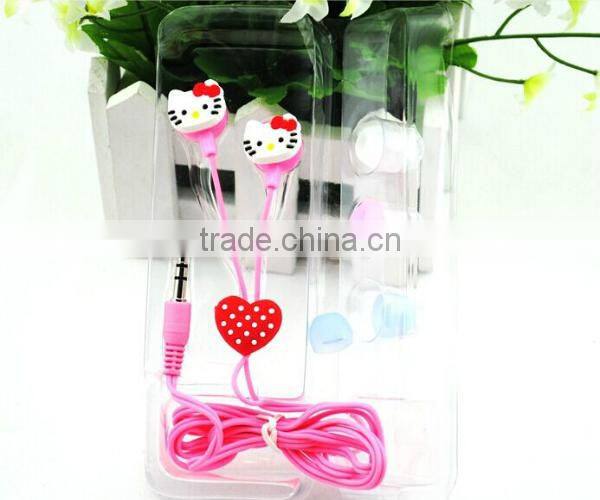 2014 best selling Cute Lovely anime in-ear Earphones for kids