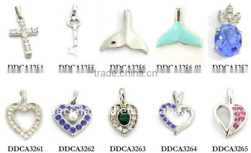 metal hockey ball charms/pendants