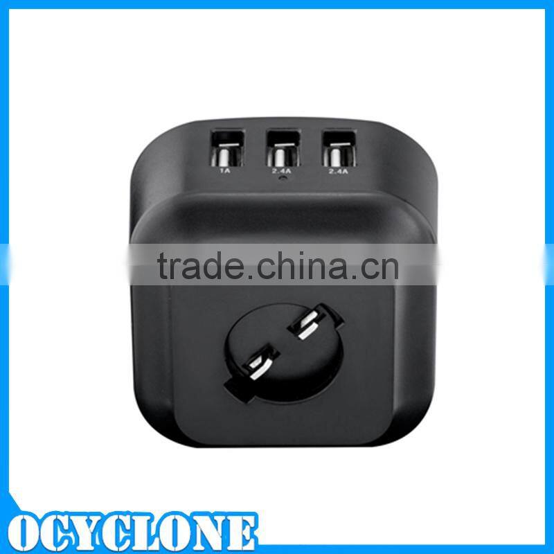 For IOS Smart Phone 3 Port USB Charger Turtle Brand White