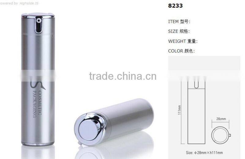 Unique push type round silver empty liquid concealer tube private label