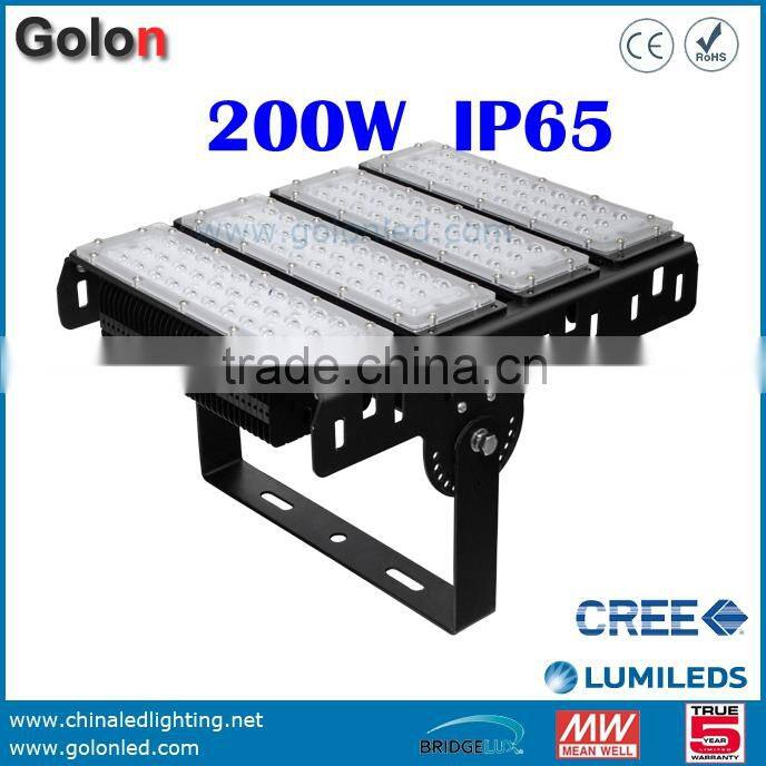 Panel led high bay light 200W IP65 wateproof 5 years warranty for sport court lighting led tennis court lighting