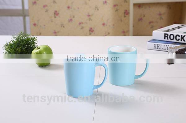 C00242 customized porcelain color glaze mugs with handle