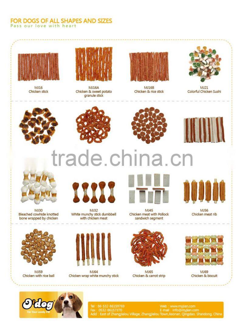 dog treat chicken jerky private label dry Pets Food and dogs dental chew treats snacks factory manufacturer