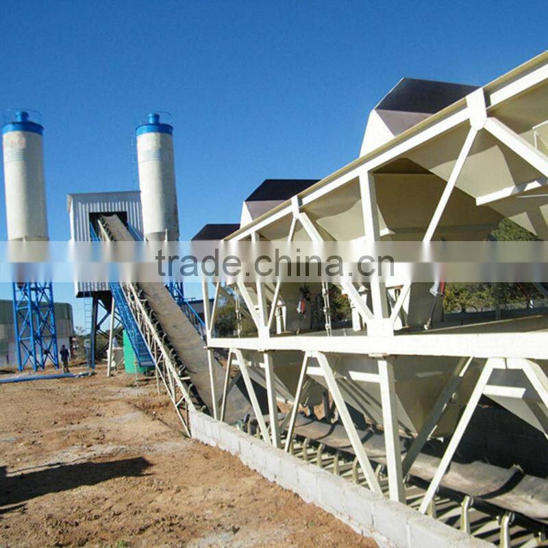 belt type concrete batching plant, HZS60 beton plant in turkey