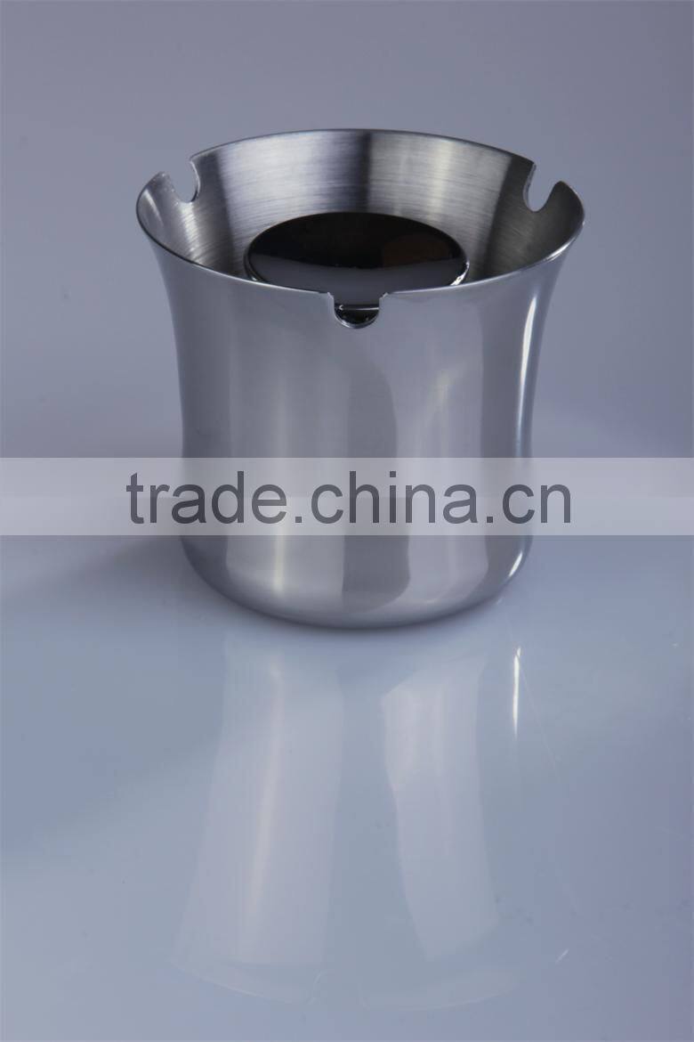 Stainless steel windproof table ashtray