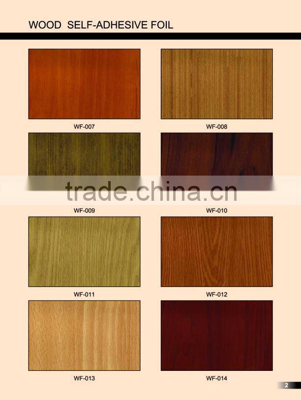 Wood Grain Adhesive PVC Wall Covering Sticker