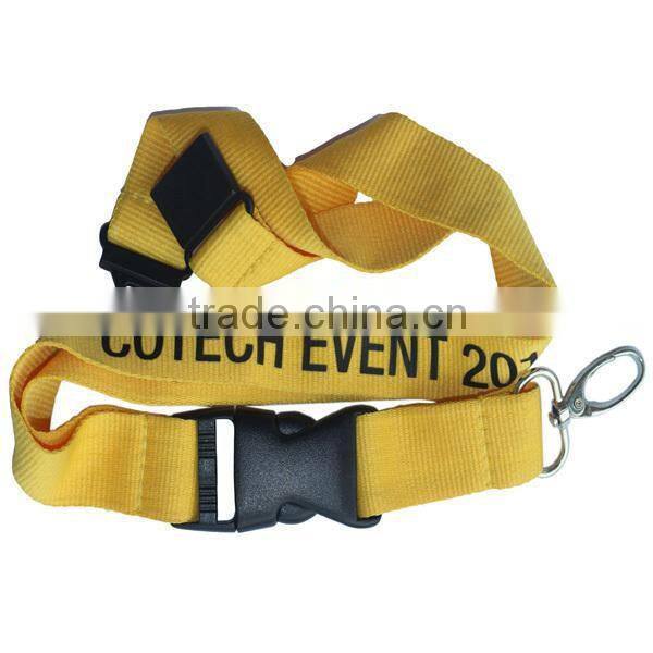 reflective printed satin lanyard