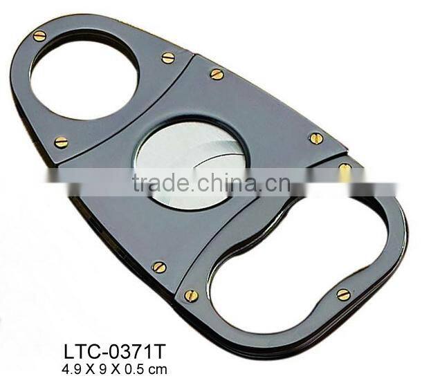 Ti Plated Antique 3 fingers custom cigar cutter