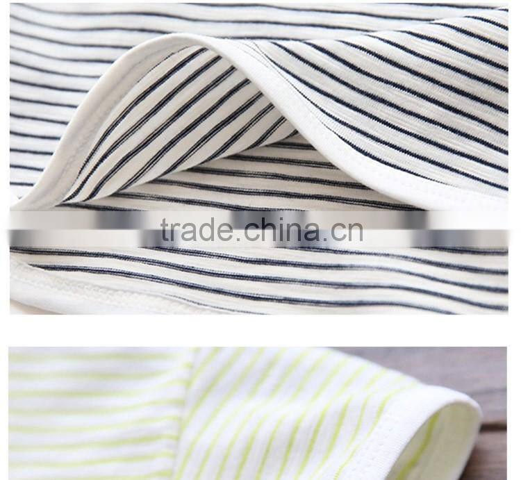 Factory Price Summer Popular Soft Cotton Number 7 Printing Stripes Clothing Sets for Children