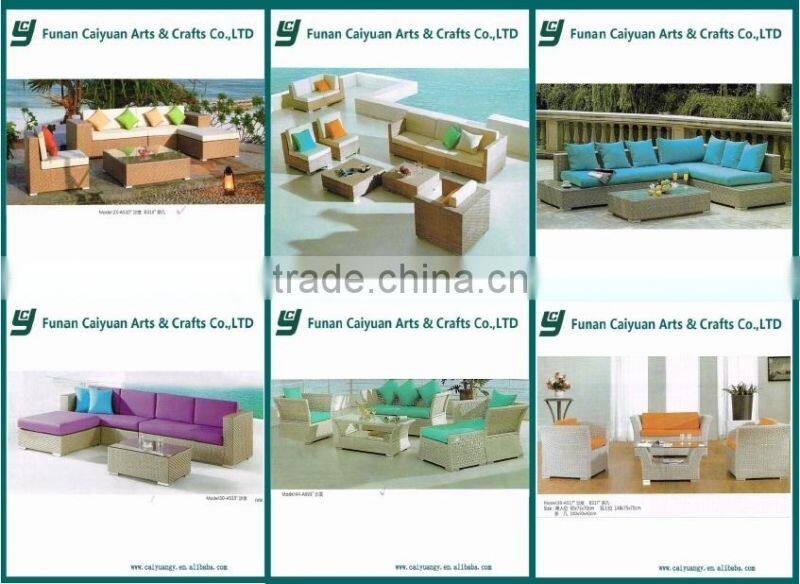 waterproof PE rattan garden sets outdoor sofa