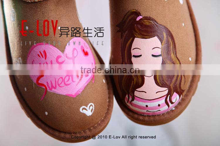 2015 hot sales high quality and cheap plush baby shoes winter