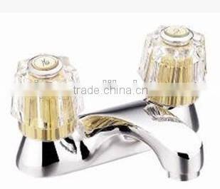 north america four inch two crystal handle centerset Basin Faucet