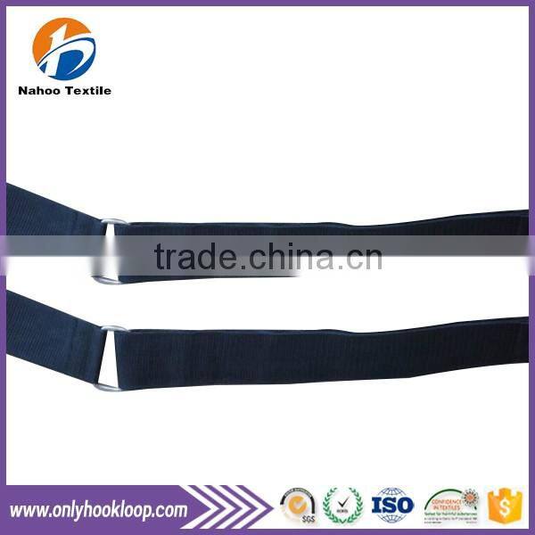 Elastic hook and loop belt / rubber hook and loop elastic bands / nylon elastic hook and loop band