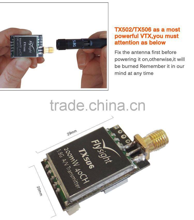 Flysight latest micro TX506 600mW 5.8ghz 40ch video transmitter