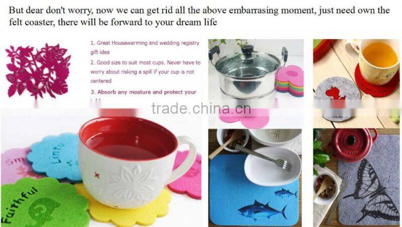 hot sales factory direct selling Felt coaster