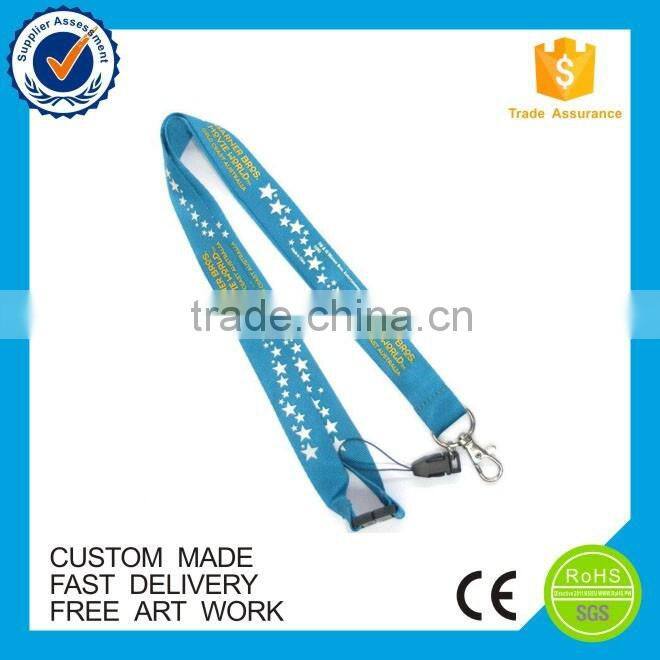 Promotion China supplier custom logo lanyard free sample