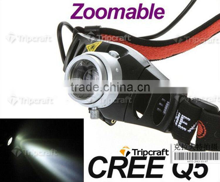 Super Bright 500 Lumen Q5 LED Headlamp Headlight Zoomable for Camping Hiking Cycling Climbing