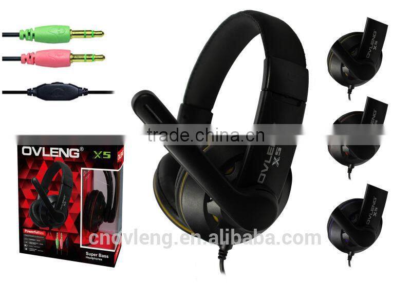 stylish 3.5mm jack gaming headset headphone earpieces