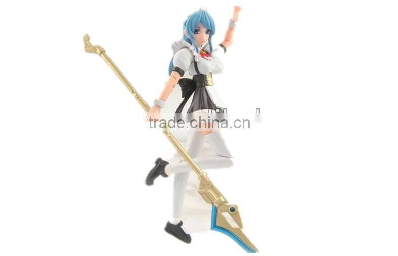plastic anime gril dolls for fun, for kids