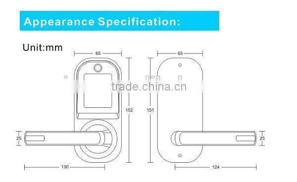 access control moblie smart home bluetooth control door lock