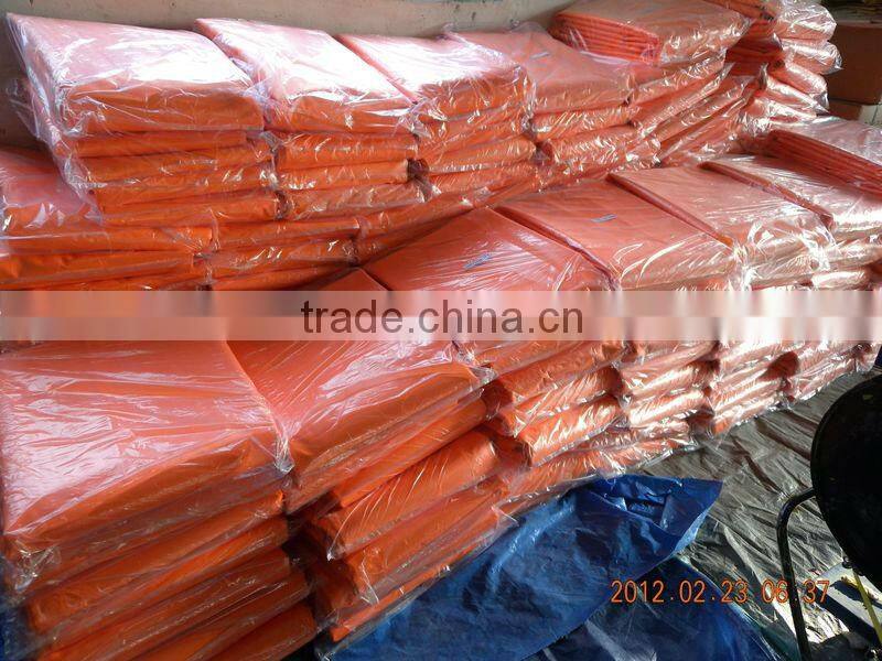 12feet x 18feet fireproof orange color buy pvc fabric