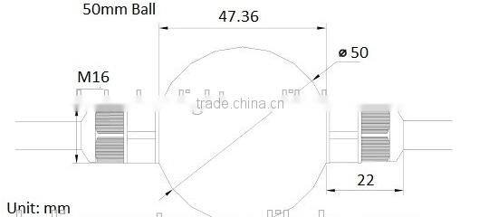DMX addresaable club lighting DC5V 3D effect led ball dmx pixel for madrix