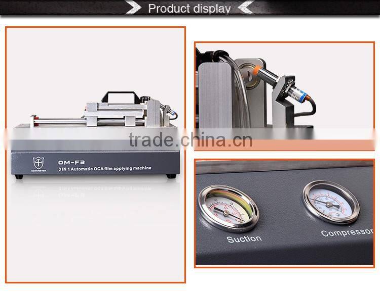 OCAmaster Factory Directly Selling Universal 3 in 1 OCA Film Laminating Machine OM-F3 For OCA & Polarizer Film Laminating