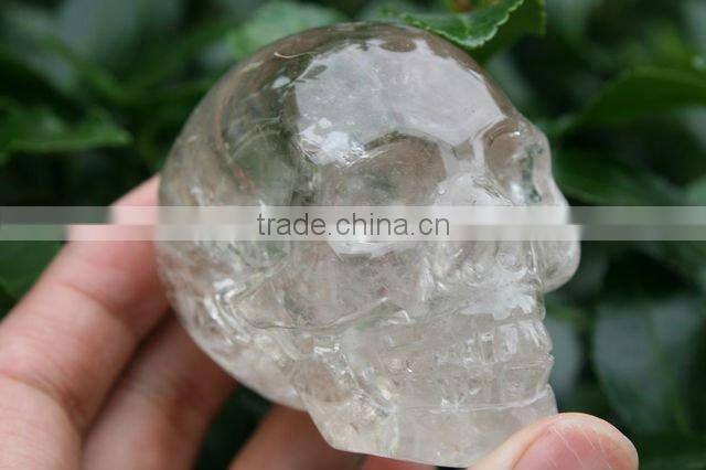 NATURAL Rock Quartz Crystal Skull