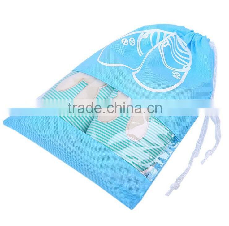 Portable Travel Dust Drawstring Dress Shoes Nonwoven Storage Bag